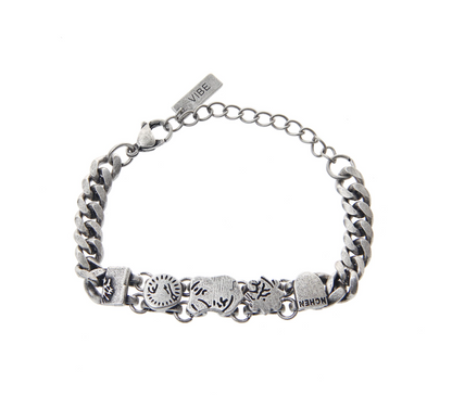 Titanium Steel Retro Vintage Cuban Bracelet