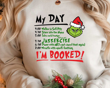 Christmas My Day I'M BOOKED Sweatshirt/Hoodie 【KAUFEN SIE 2 UND ERHALTEN SIE KOSTENLOSEN VERSAND】