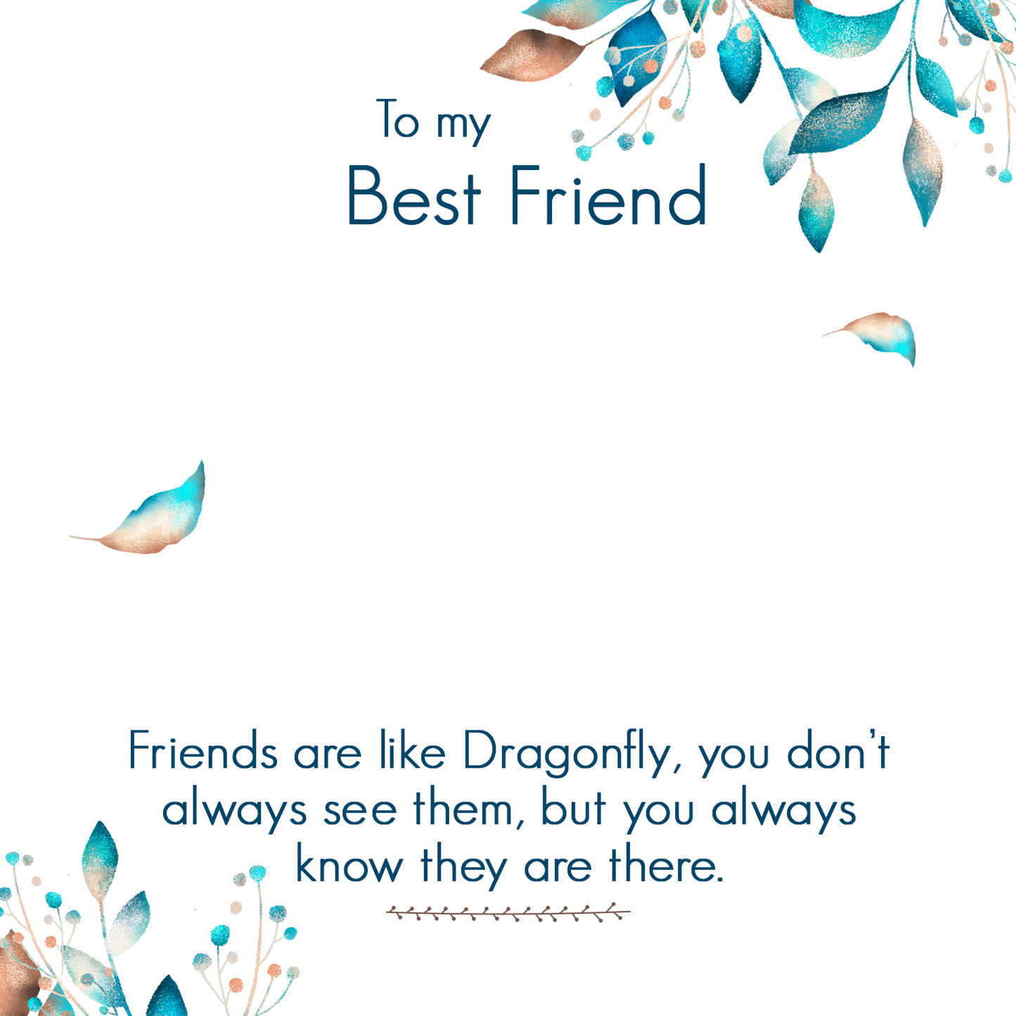 To Friend Message Card