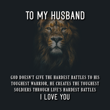 To Husband Message Card