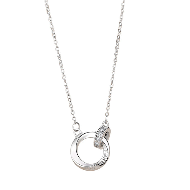 Mobius Ring Couple Necklace