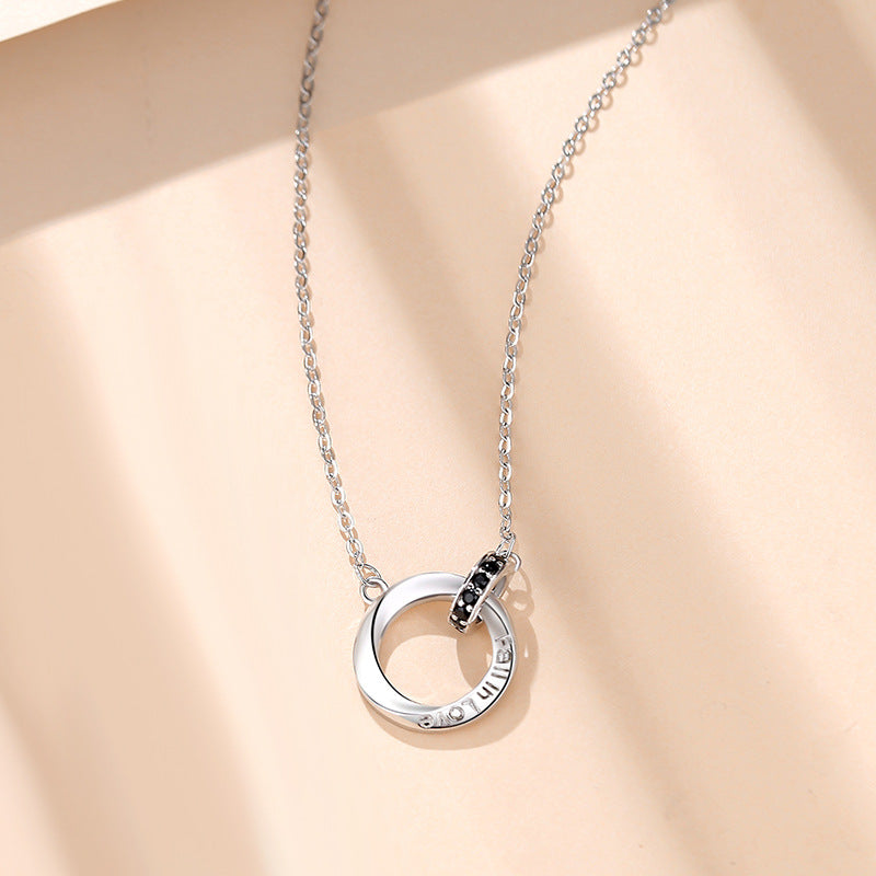 Mobius Ring Couple Necklace