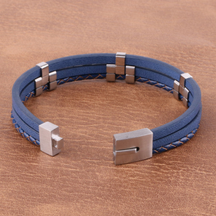 Bracelet corde en cuir simple