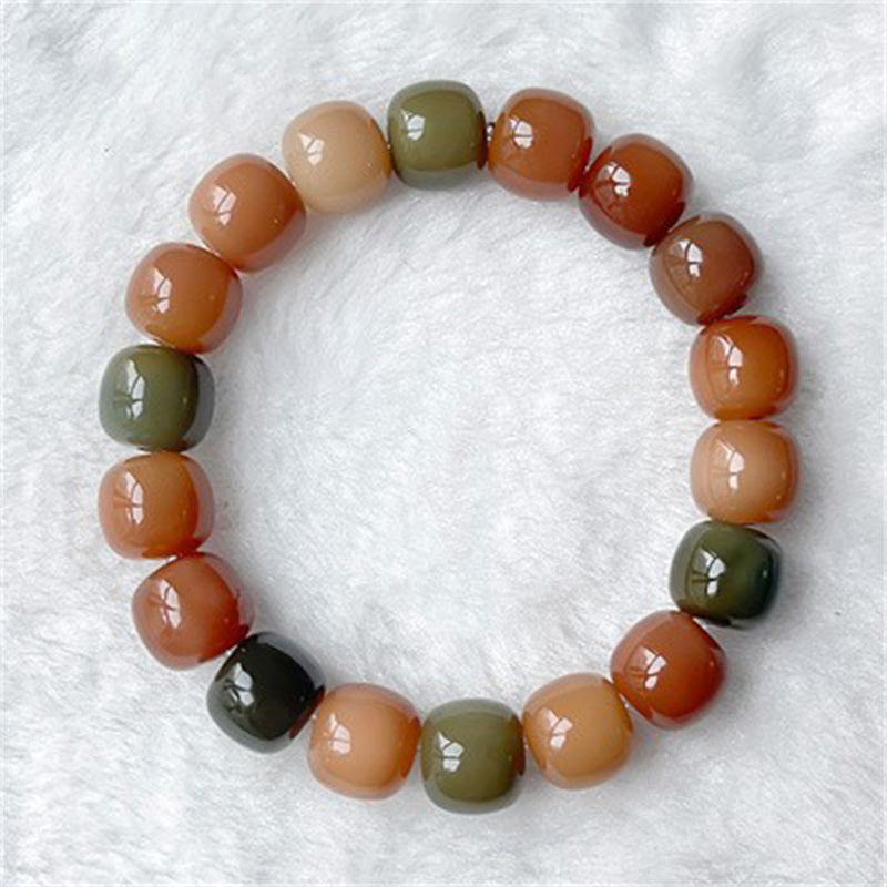 Natural Bodhi Seeds Wrapped Around The Finger Violet Bracelet