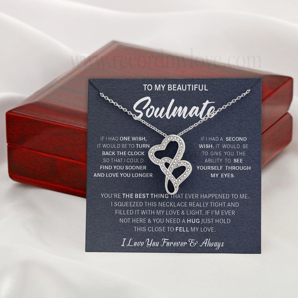 Love Necklace To Soulmate❤️-You're the best thing that ever happened to me - Record My Love