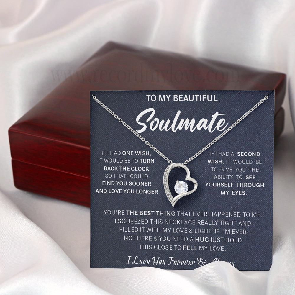 Love Necklace To Soulmate❤️-You're the best thing that ever happened to me - Record My Love