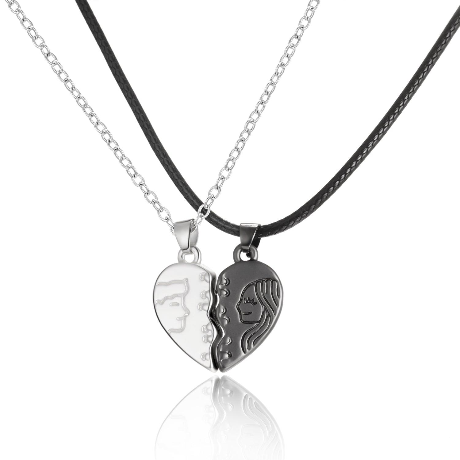 Heartbreak Wish Stone Magnetic Couple Necklace - Record My Love