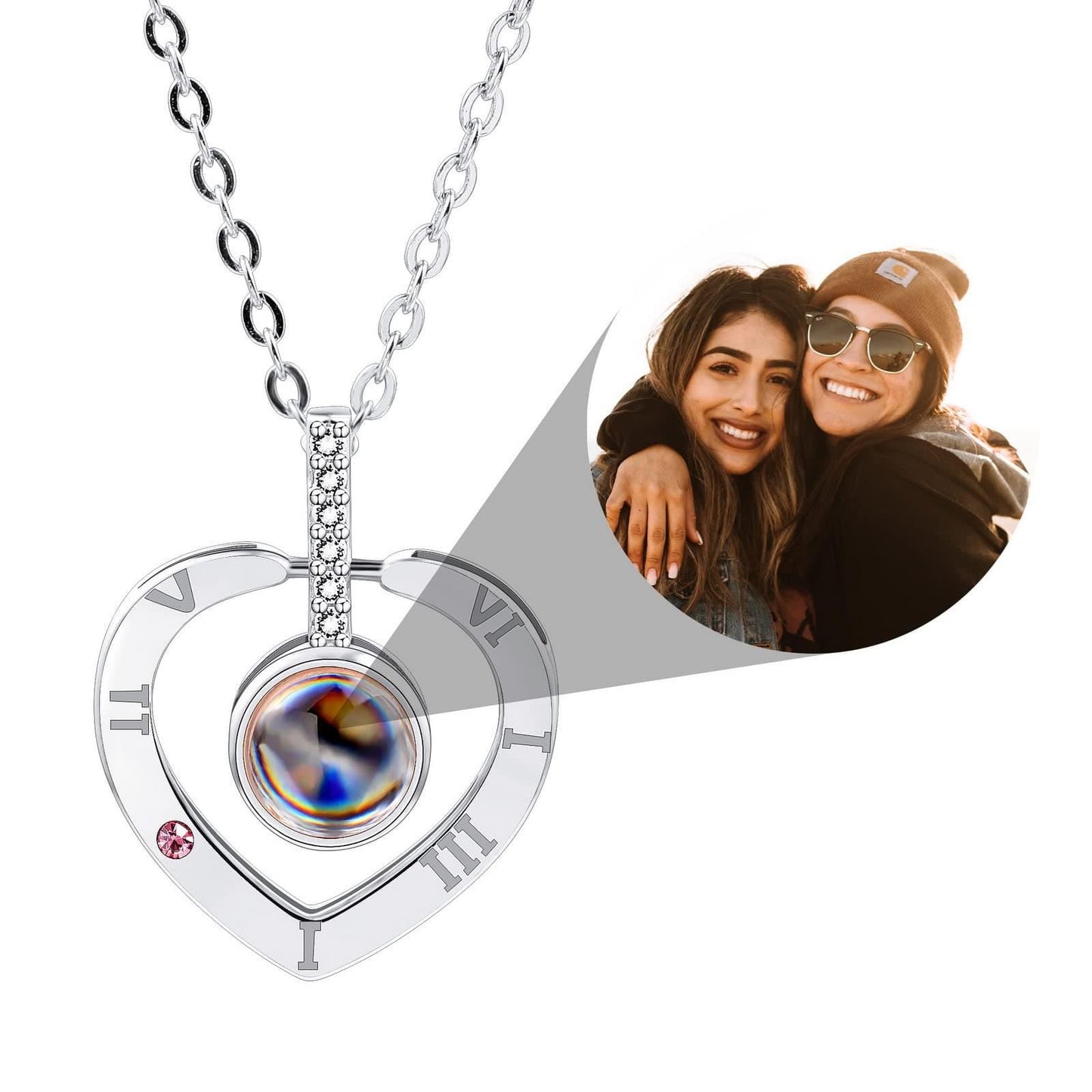 Personalized Projection Necklace - Record My Love