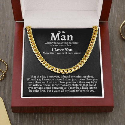 Personalized love necklace for man - Record My Love